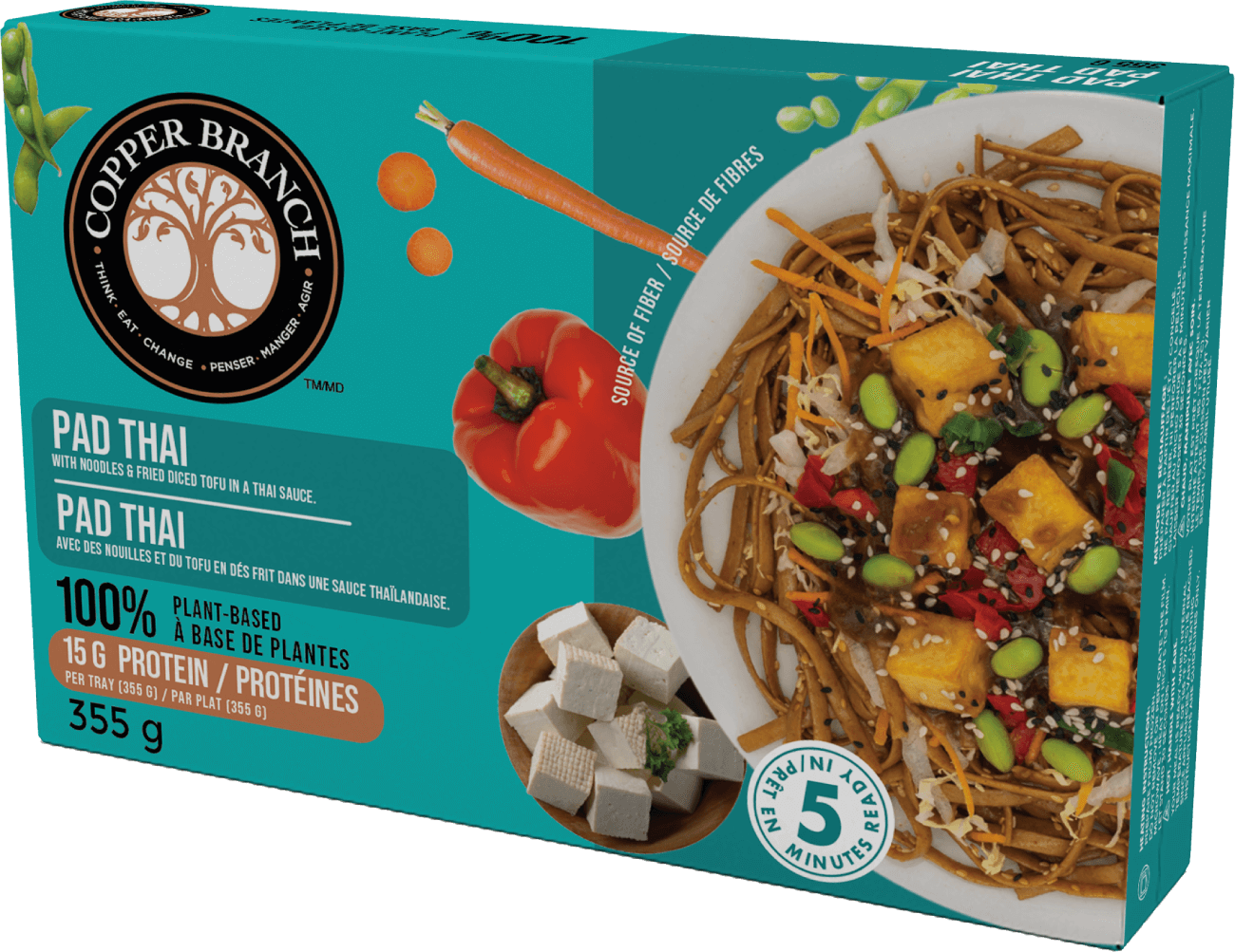 Pad Thai chef inspired frozen meal